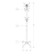 Monarch Specialties Coat Rack, Hall Tree, Free Standing, 12 Hooks, Entryway, 70"H, Bedroom, Metal, Grey, Contemporary I 2007 - alternate 3